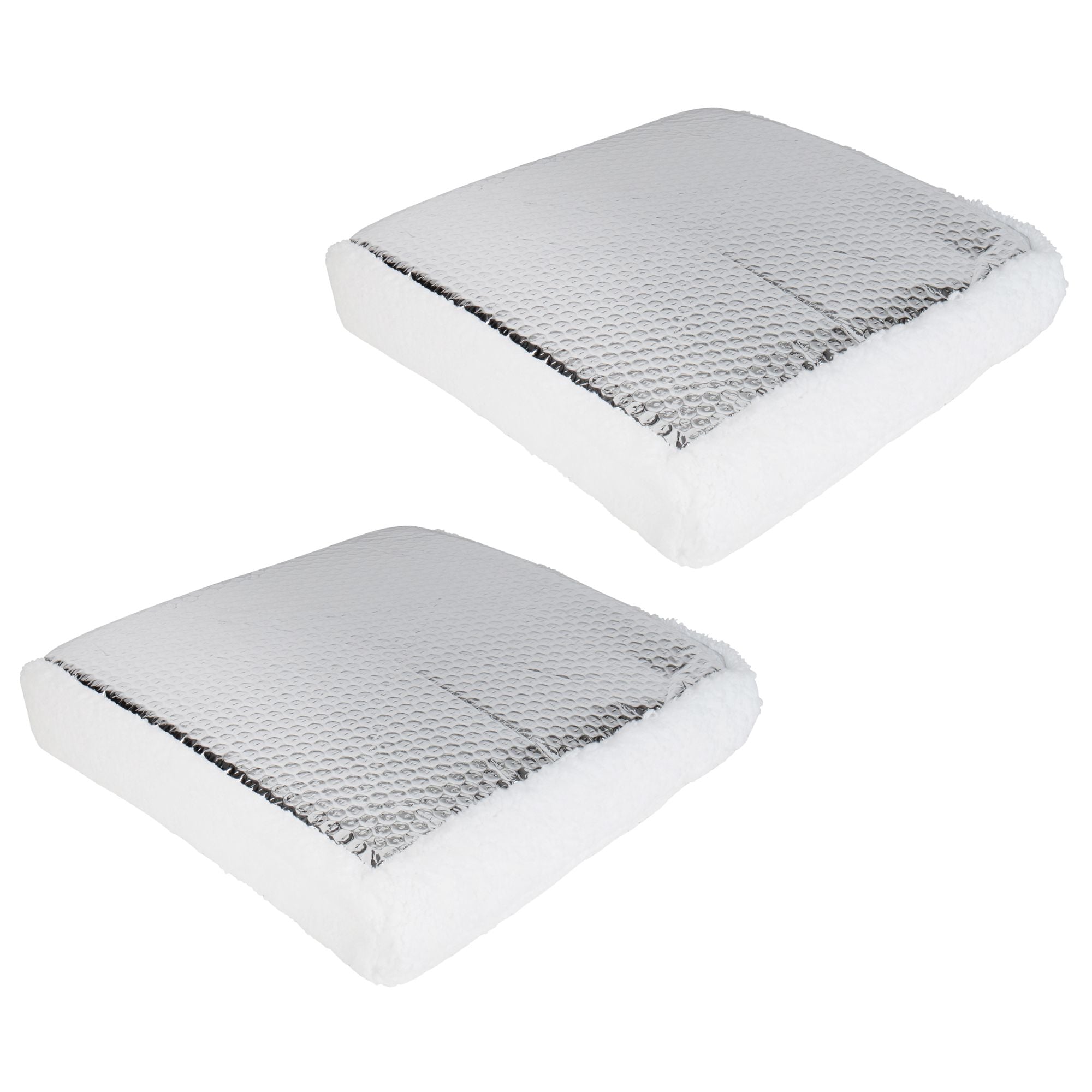 Camco 14" RV Vent Insulator Cover, Skylight Reflective Surface, White, 2 Pack - VMInnovations