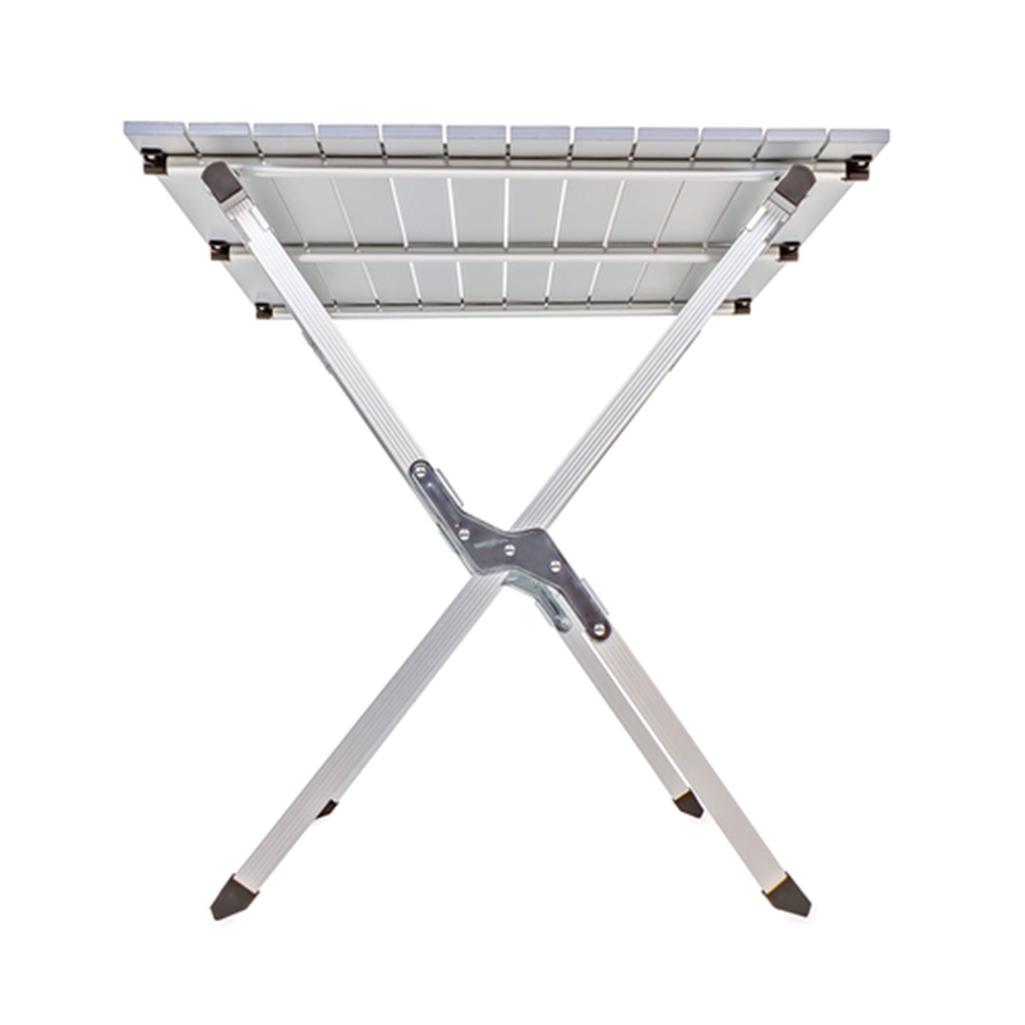 Camco Aluminum Roll-Up Table w/ Carrying Bag for Outdoor Use, Seats 4-6, Silver - VMInnovations