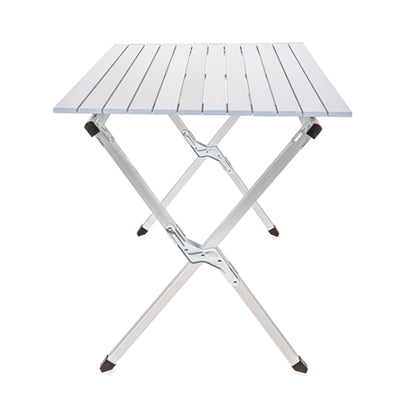 Camco Aluminum Roll-Up Table w/ Carrying Bag for Outdoor Use, Seats 4-6, Silver - VMInnovations