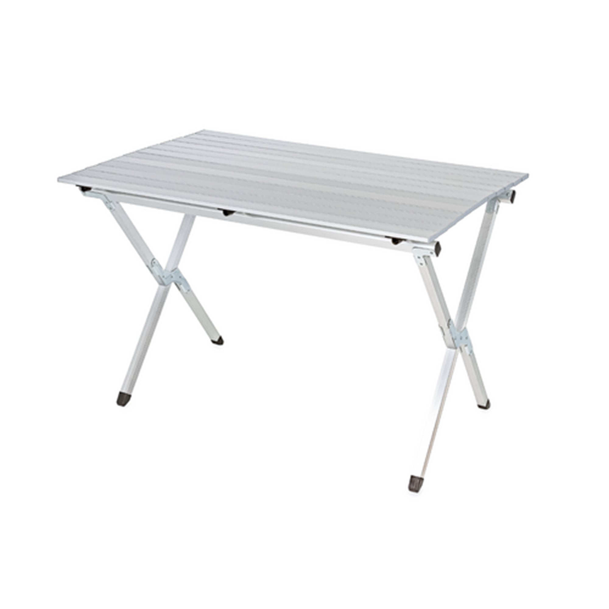 Camco Aluminum Roll-Up Table w/ Carrying Bag for Outdoor Use, Seats 4-6, Silver - VMInnovations