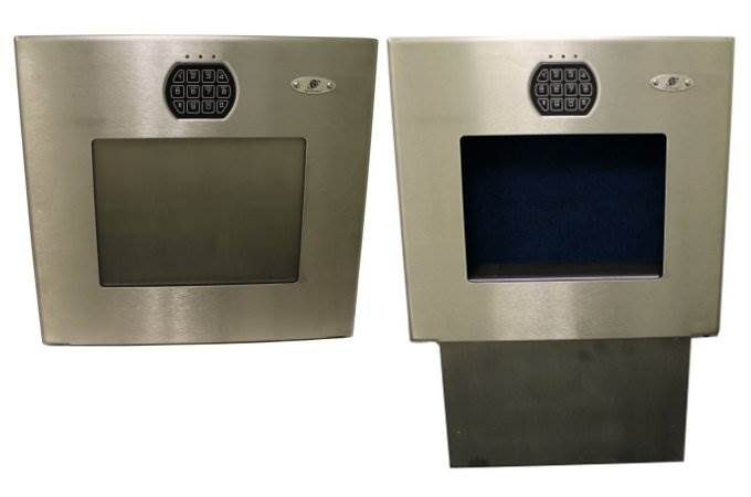 SECURE LOGIC 20710 Digital Keypad Steel Wall Vault Gun Safe - Instant Access