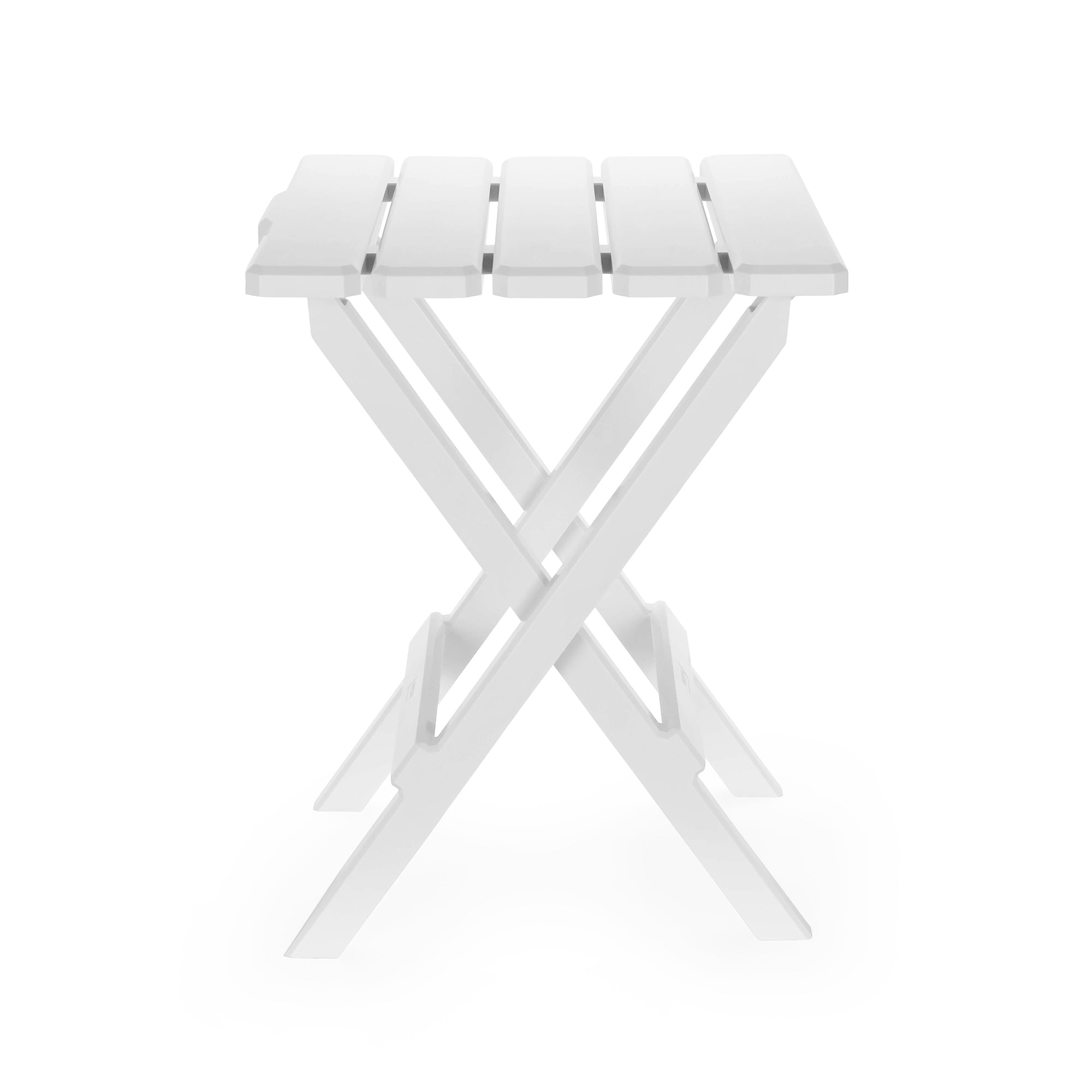 Camco Adirondack Style Folding Plastic Large Table, Indoor or Outdoor Use, White - VMInnovations