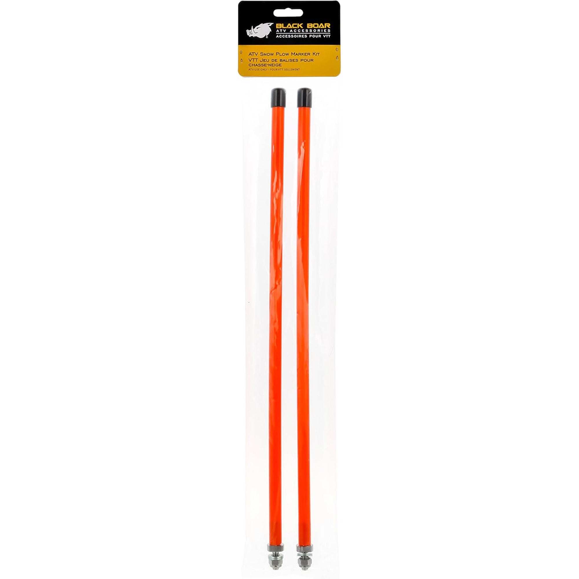 Black Boar ATV/UTV Snow Plow Marker Kit with High Visible Color, 18", Orange
