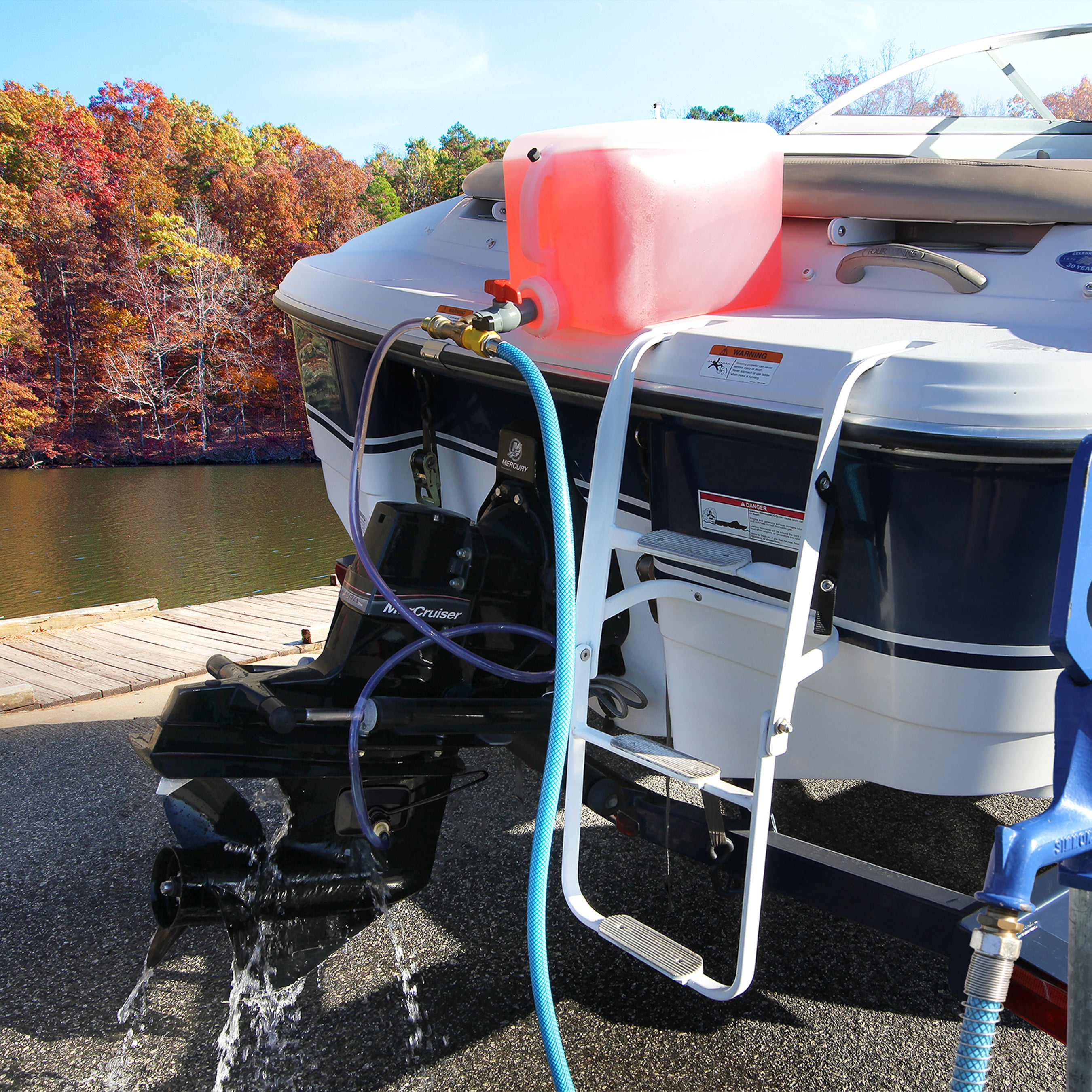 Camco Do It Yourself Boat Winterizing Kit, Gravity Flow Engine Flush System