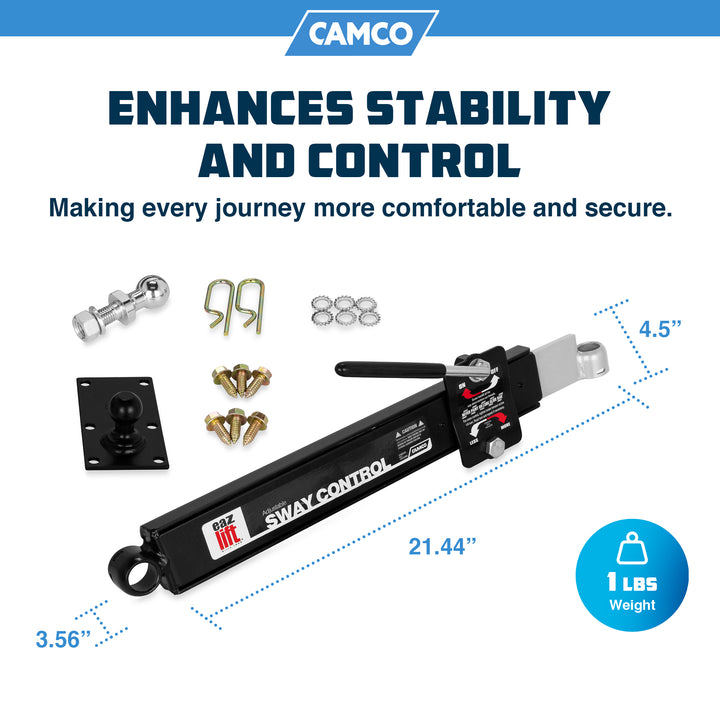 Camco Eaz-Lift Weight Distribution Hitch Sway Control RV Trailer Right (Used)