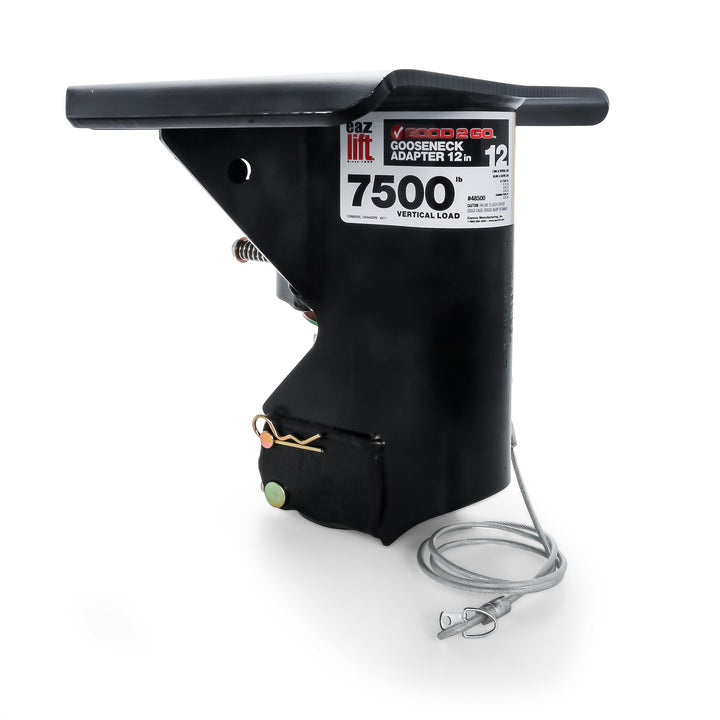 Eaz-Lift Gooseneck Adapter for Fifth Wheel Trailers, 12 Inch, 30,000 Lb Rating - VMInnovations