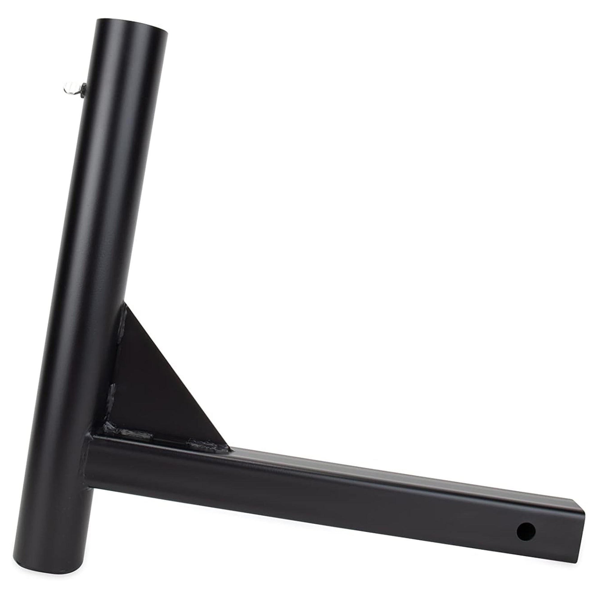 Camco Camper RV Hitch Mount Flagpole Holder for 2 Inch Trailer Receiver, Black - VMInnovations