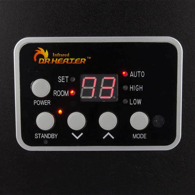 Dr. Infrared Heater 5200 BTU Portable Electric Infrared Space Heater with Remote