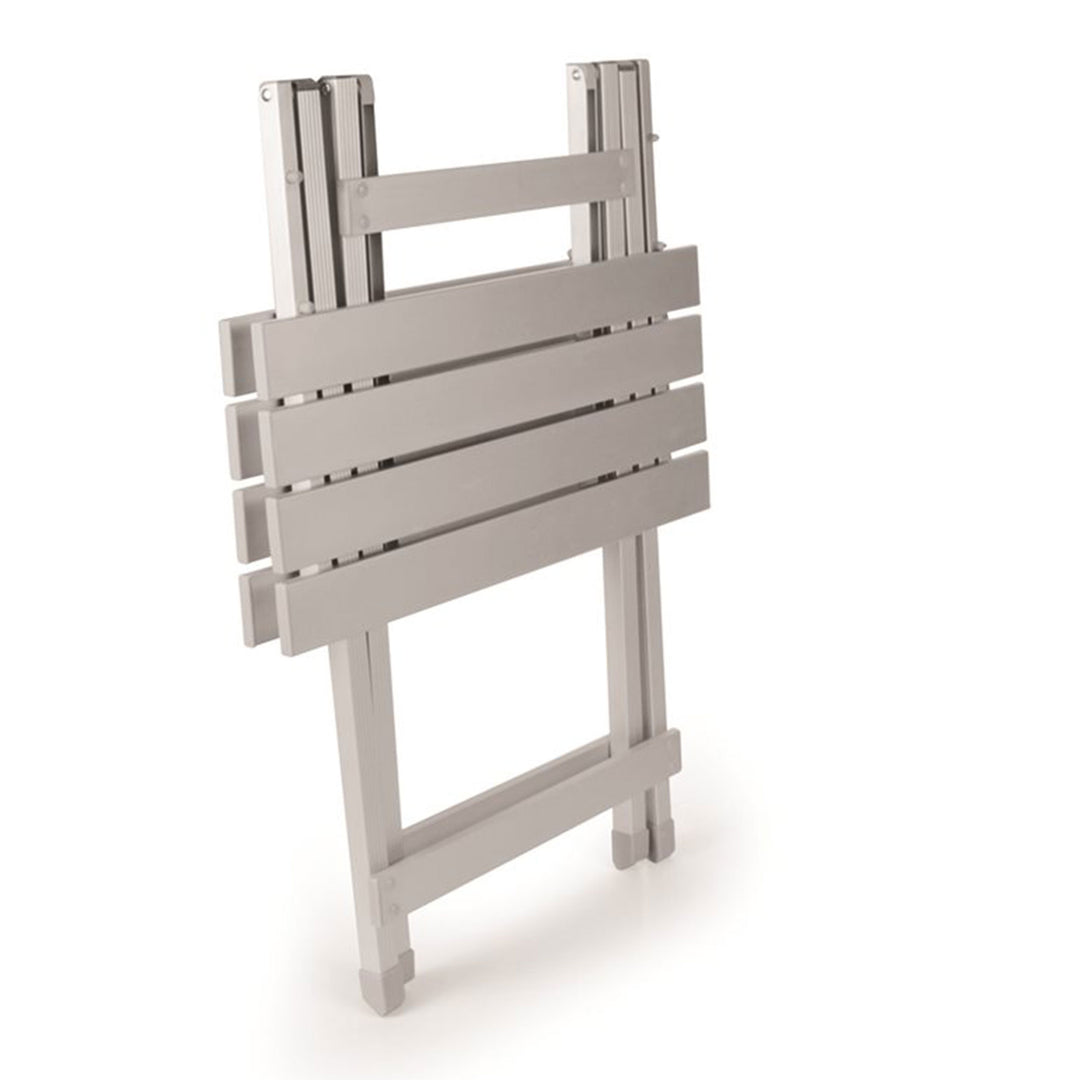 Camco Large Durable Aluminum Fold Away Multi Use Outdoor Table, Silver(Open Box)