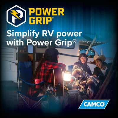 Camco PowerGrip 50 Ft 30 Amp RV Extension Cord Locking Connector 10 Gauge - VMInnovations
