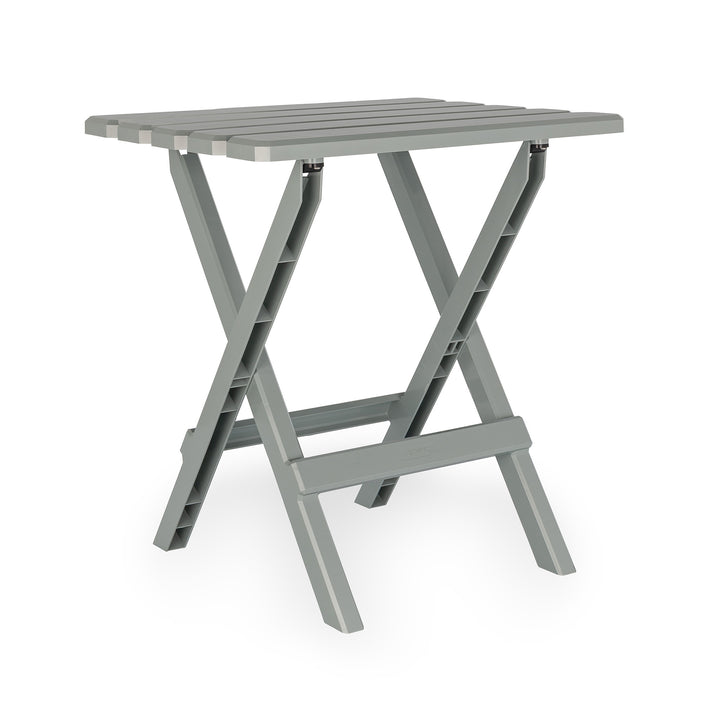 Camco Adirondack Style Folding Plastic Large Table, Indoor or Outdoor Use, Gray - VMInnovations
