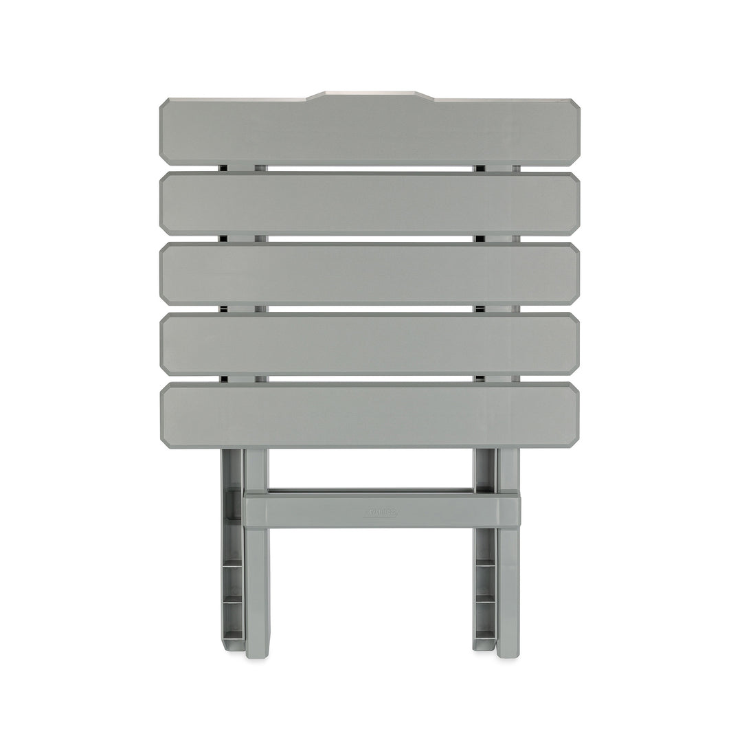 Camco Adirondack Style Folding Plastic Large Table, Indoor or Outdoor Use, Gray - VMInnovations