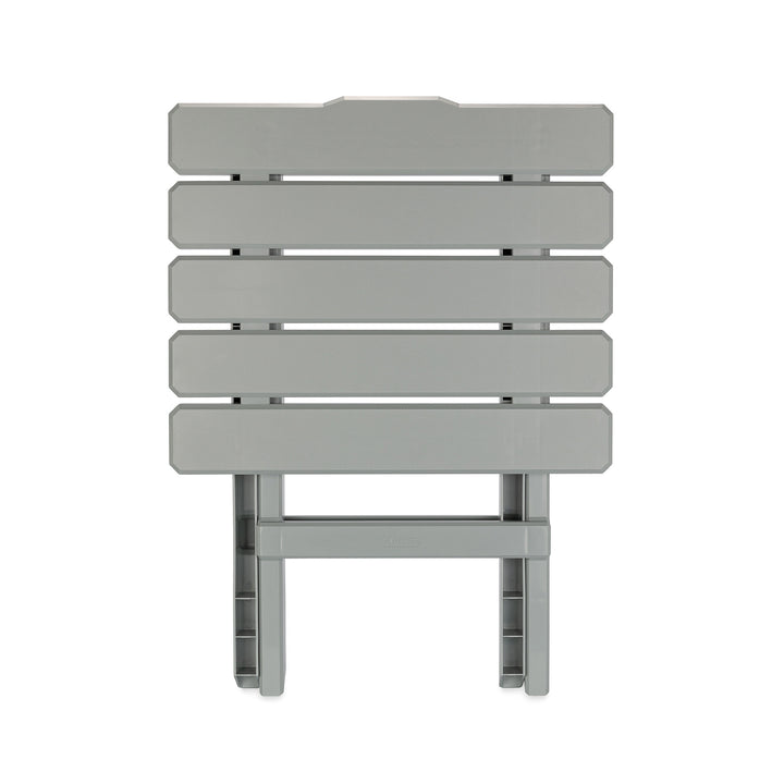 Camco Adirondack Style Folding Plastic Large Table, Indoor or Outdoor Use, Gray - VMInnovations
