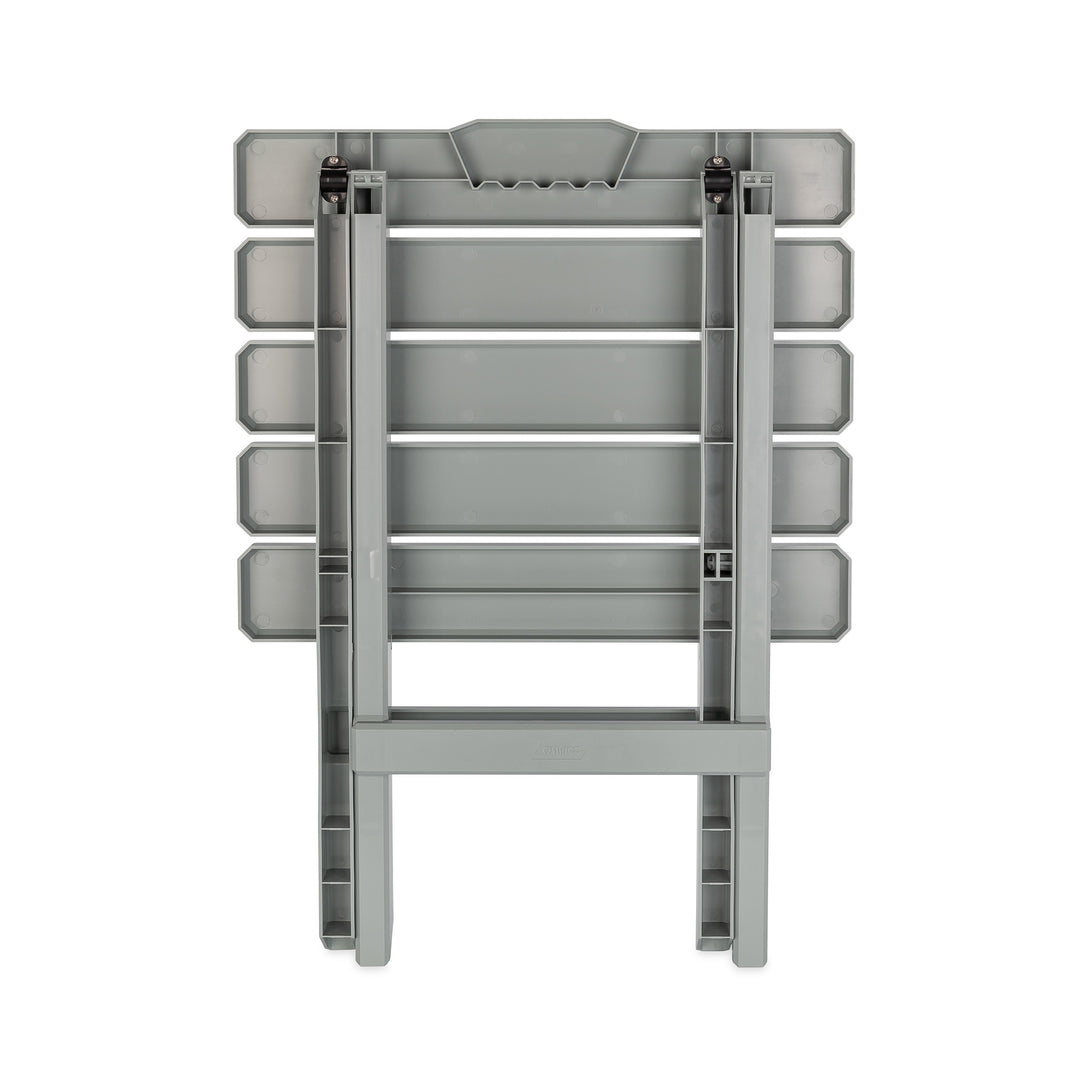 Camco Adirondack Style Folding Plastic Large Table, Indoor or Outdoor Use, Gray - VMInnovations