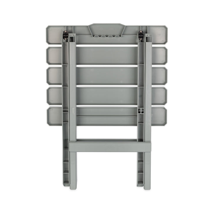 Camco Adirondack Style Folding Plastic Large Table, Indoor or Outdoor Use, Gray - VMInnovations