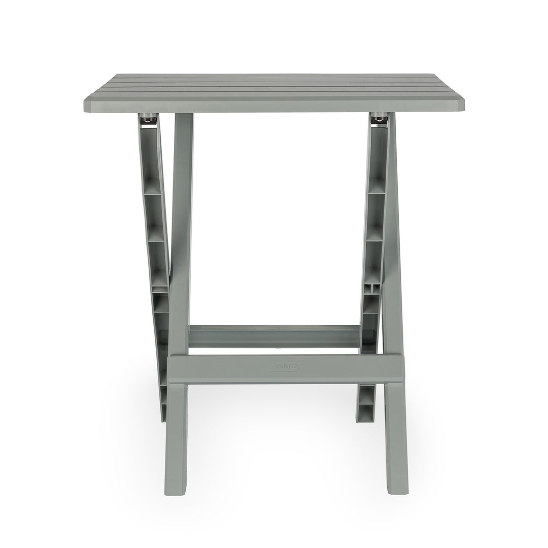Camco Adirondack Style Folding Plastic Large Table, Indoor or Outdoor Use, Gray - VMInnovations