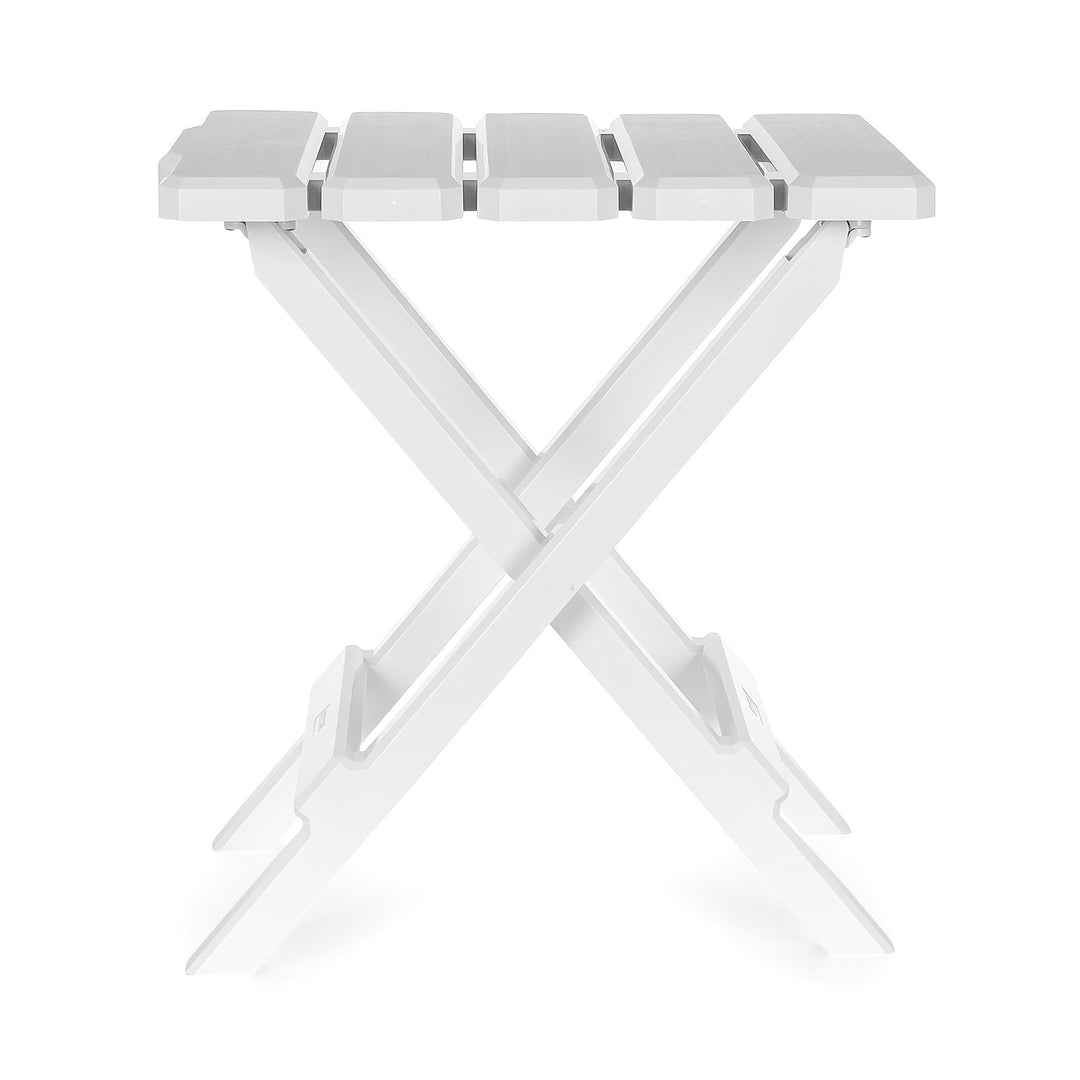 Camco Adirondack Style Folding Plastic Large Table, Indoor or Outdoor Use, White - VMInnovations