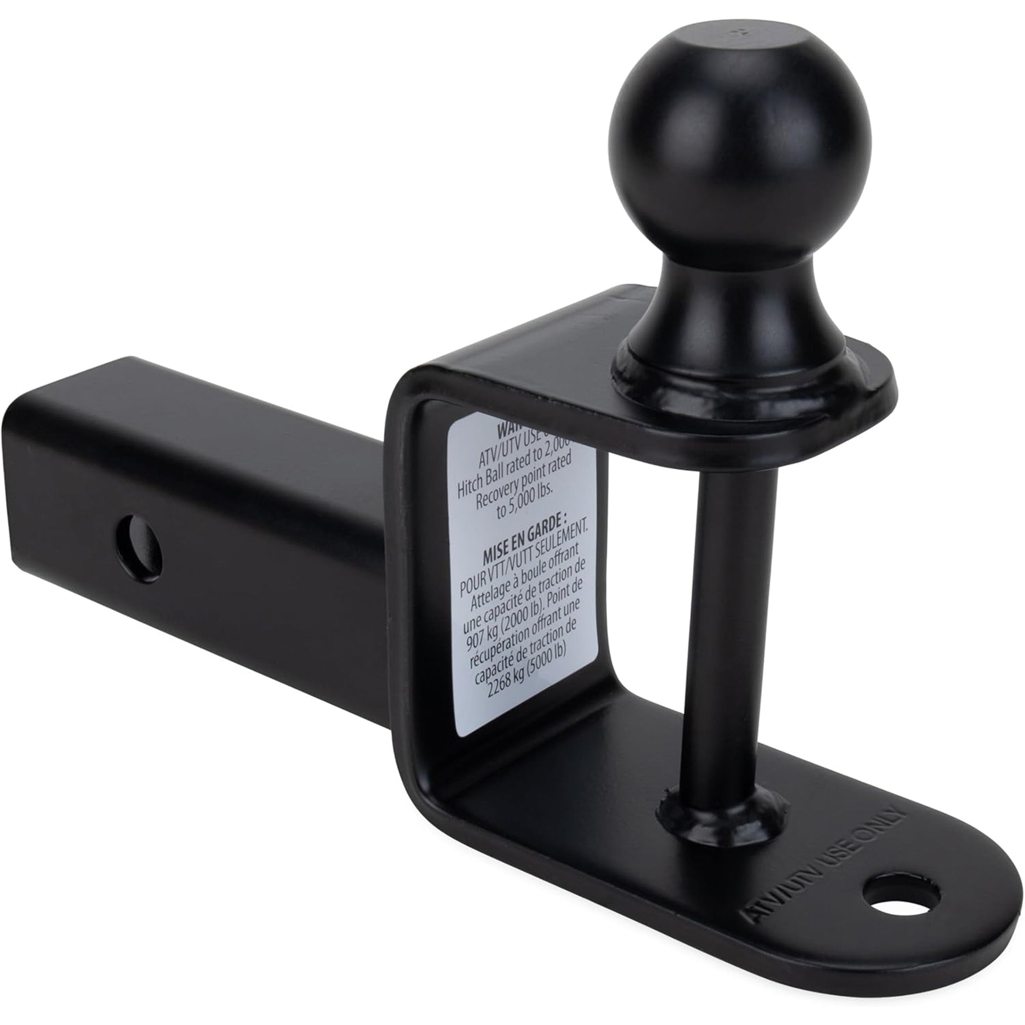 Black Boar UTV/ATV Multi-Hitch with 2" Ball and 2" Shank with 6" Length, Black