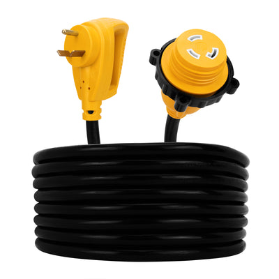 Camco PowerGrip 25 Ft 30 Amp RV Extension Cord Locking Connector 10 Gauge - VMInnovations