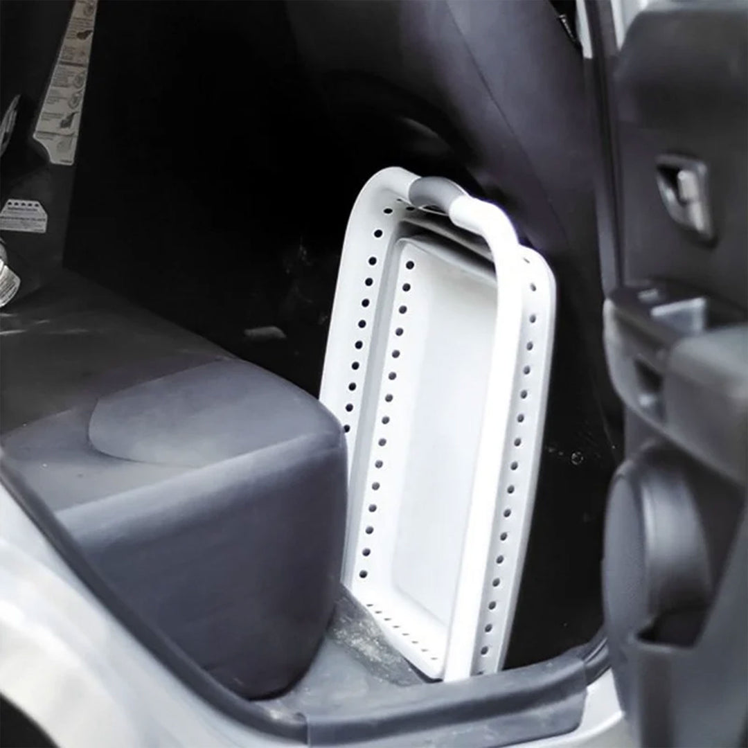 Camco LG Plastic Collapsible Laundry Basket Handles for Storage White (Open Box)