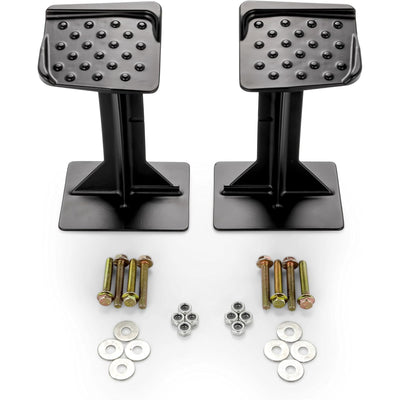Black Boar 2 Pack ATV Rear Lounger Foot Pedestal, Secure Firm Foot Hold, Black