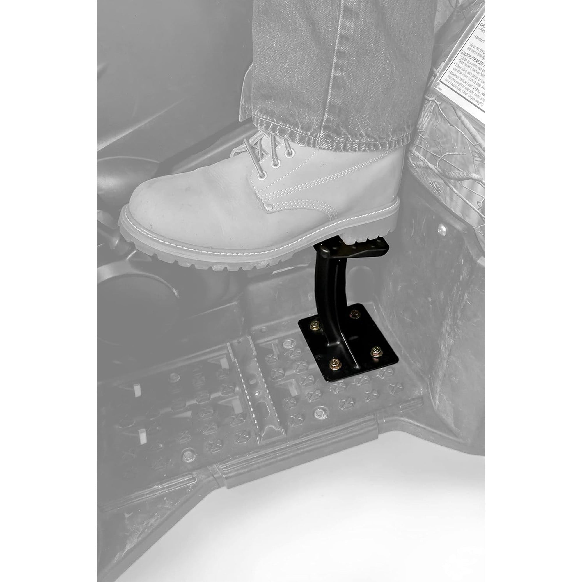 Black Boar 2 Pack ATV Rear Lounger Foot Pedestal, Secure Firm Foot Hold, Black