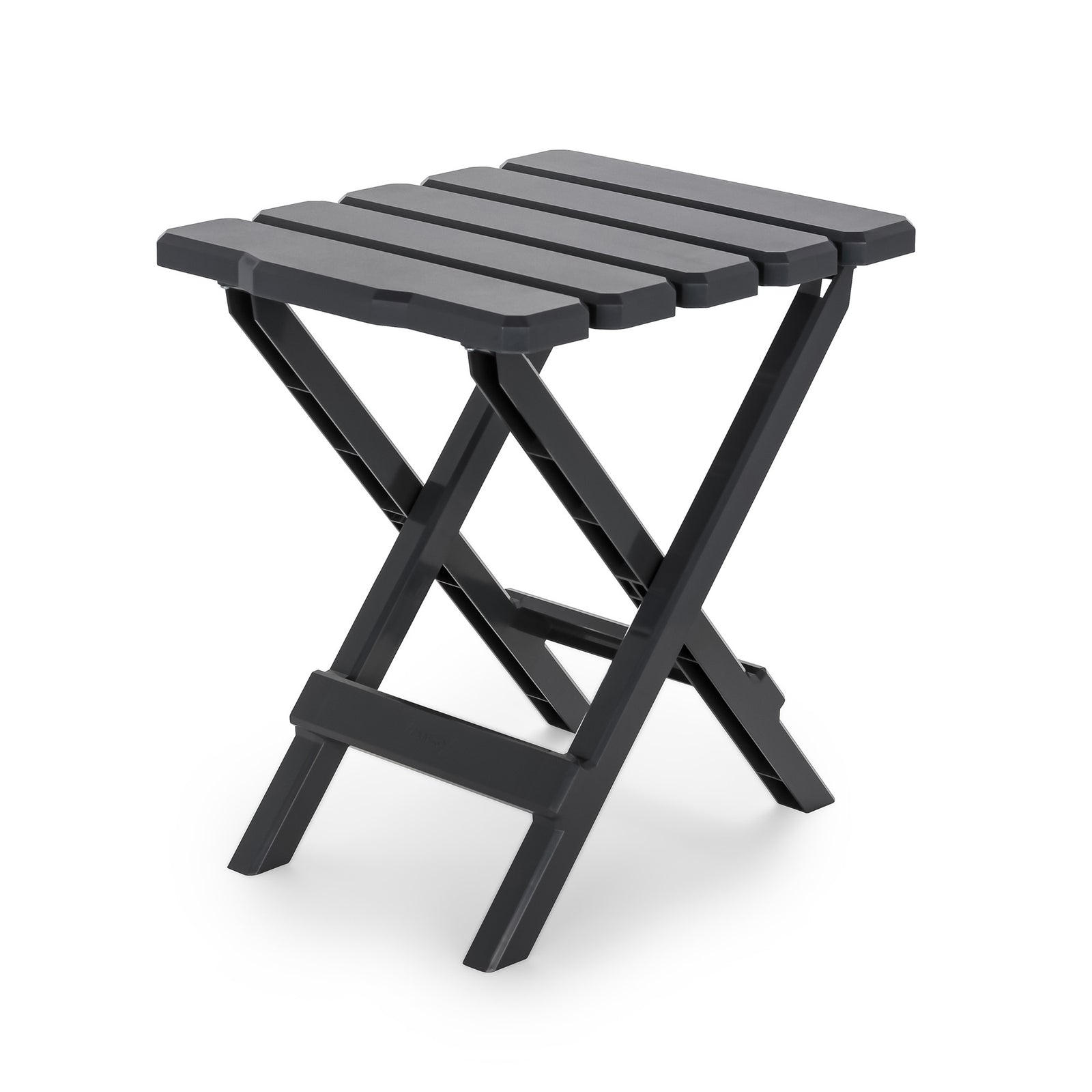 Camco Adirondack Style Folding Plastic Large Table, Indoor/Outdoor Use, Charcoal - VMInnovations