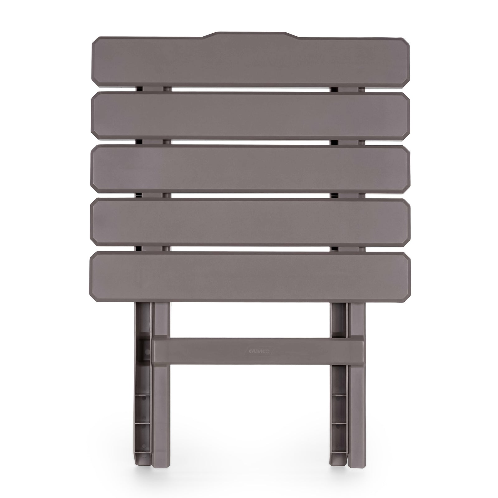 Camco Adirondack Style Folding Plastic Large Table, Indoor or Outdoor Use, Taupe - VMInnovations