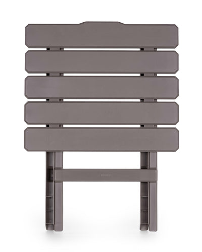 Camco Adirondack Style Folding Plastic Large Table, Indoor or Outdoor Use, Taupe