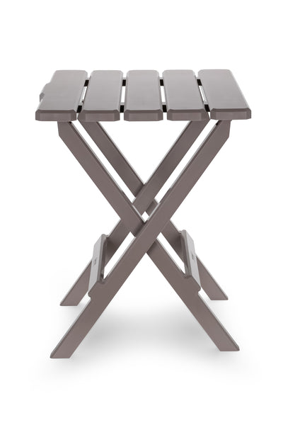 Camco Adirondack Style Folding Plastic Large Table, Indoor or Outdoor Use, Taupe