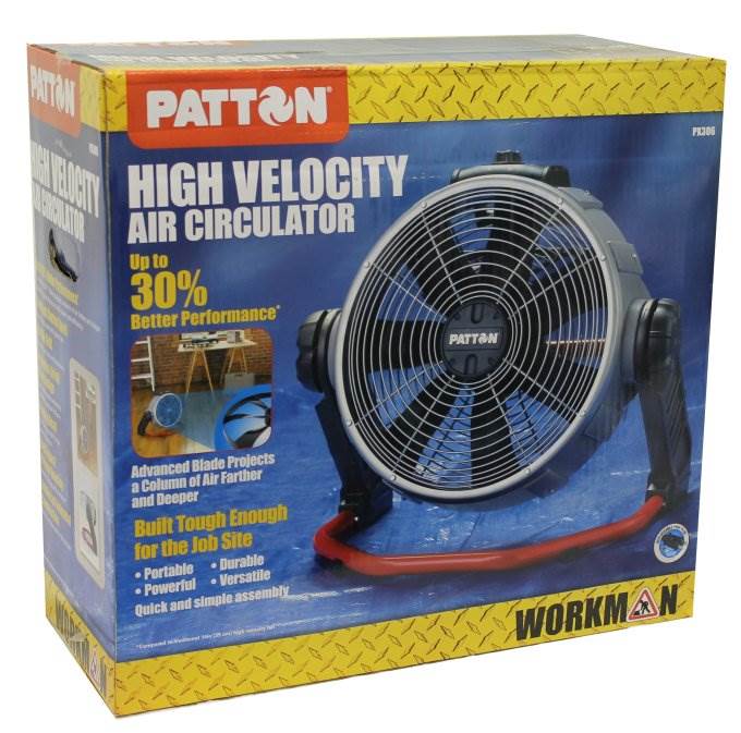 PATTON PX306 14" High Velocity Floor Fan/Air Circulator Portable Built Tough