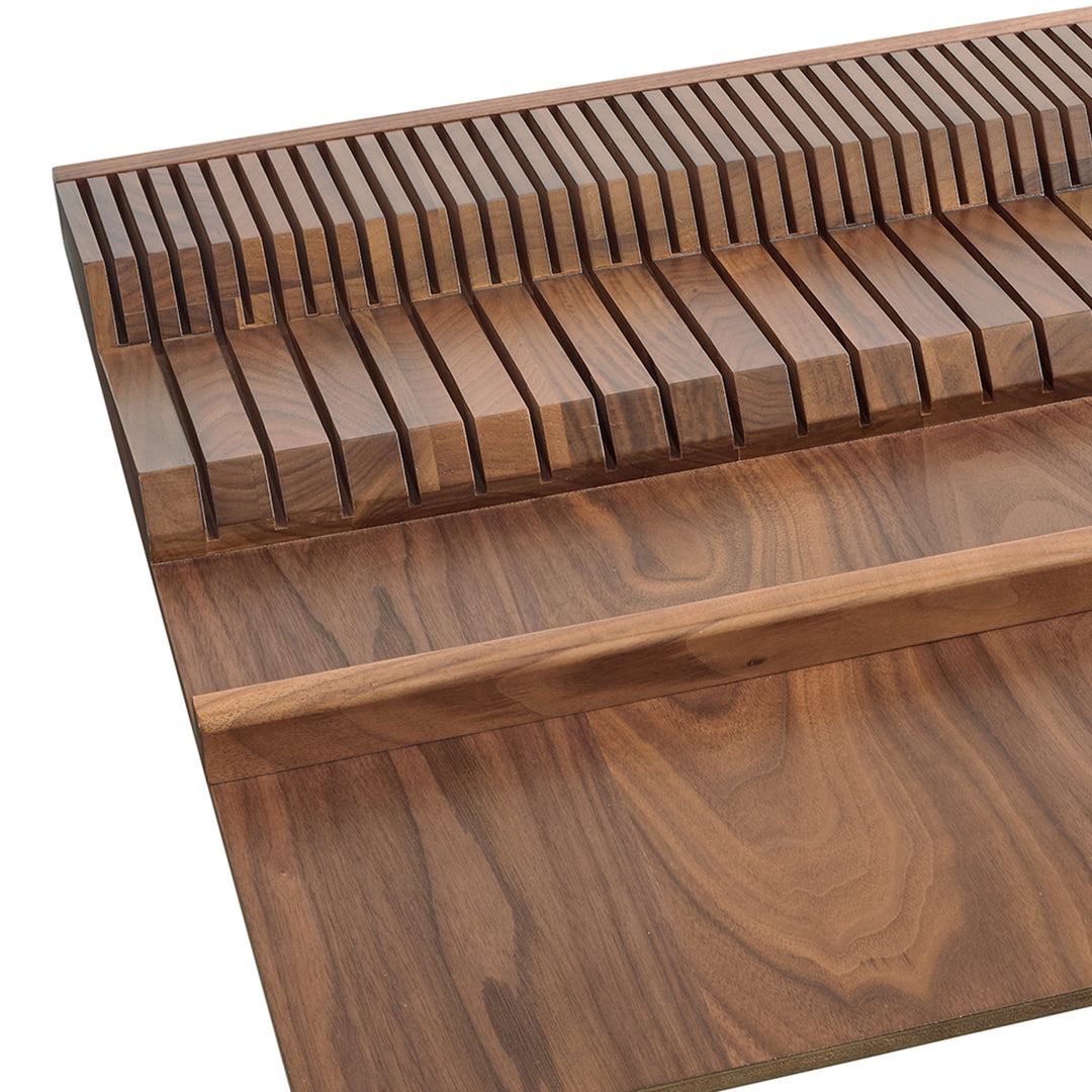 Rev-A-Shelf Trim-to-Fit Knife Block Drawer Insert Organizer, Walnut, 4WDKB-WN-1