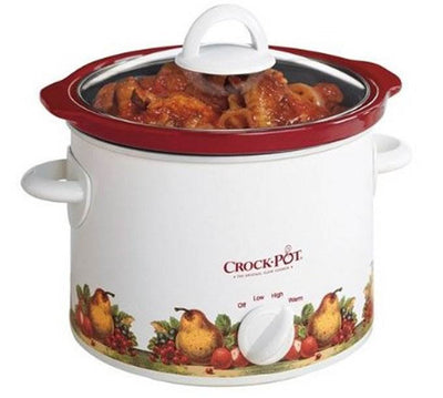 Crock Pot SCR300-R Classic 3 Quart 3 Lb Round Manual Slow Cooker - Open Box