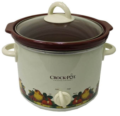 Crock Pot SCR300-R Classic 3 Quart 3 Lb Round Manual Slow Cooker - Open Box