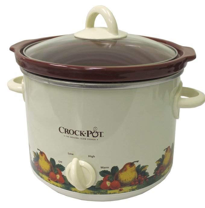 Crock Pot SCR300-R Classic 3 Quart 3 Lb Round Manual Slow Cooker - Open Box