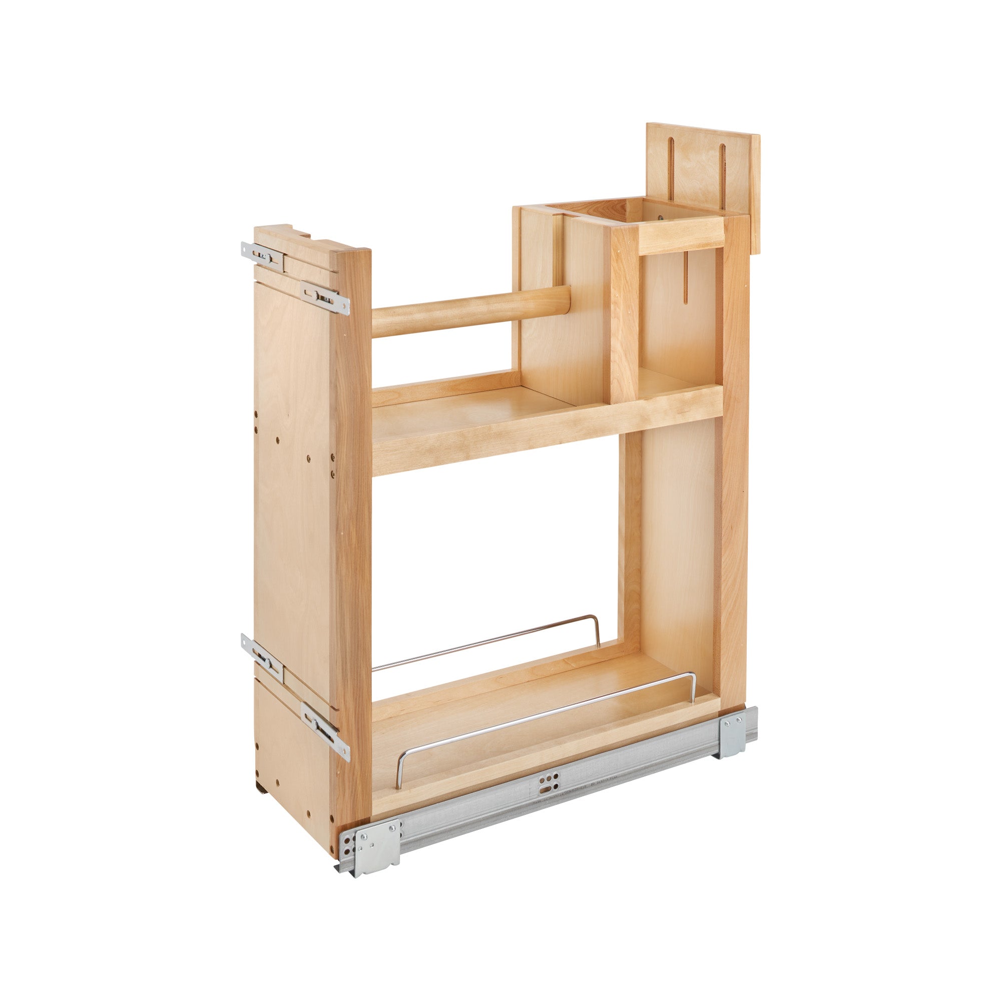 Rev-A-Shelf Paper Towel Pullout Cabinet Organizer w/ Soft-Close, 448PTH-BCSC-8C - VMInnovations
