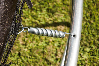 JumpKing JK10VC1 10 Foot Round Outdoor Trampoline w/ Safety Net Enclosure, Blue