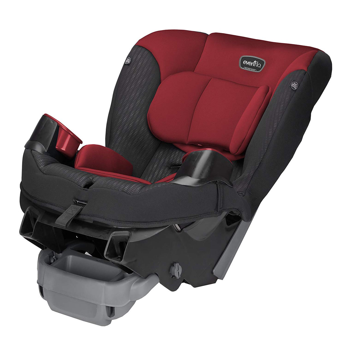 Evenflo Sonus 65 2-in-1 Convertible Infant Baby Toddler Car Seat, Rocco Red