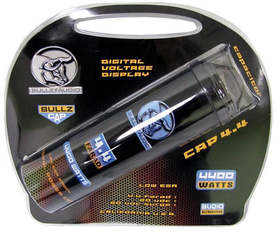 BULLZ AUDIO BCAP 4.4 Farad Car Digital Power Capacitor + EPAK4R 4 Gauge Amp Kit