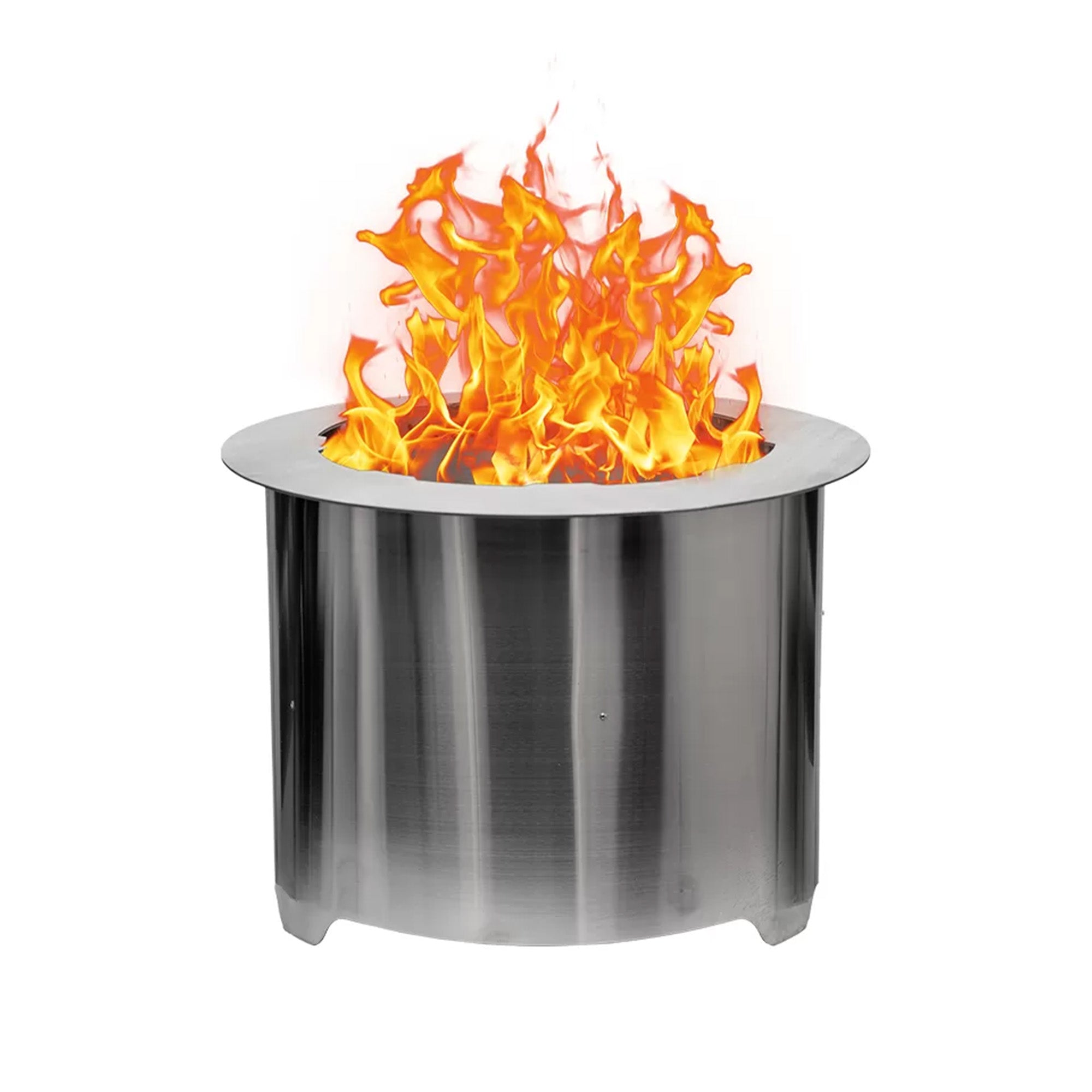 U.S. Stove Company Smokeless Stainless Steel Wood Burning Fire Pit, 21 Inch - VMInnovations