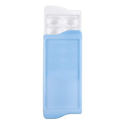 OXO Good Grips Durable Lightweight Kitchen Covered Ice Cube Tray, White & Blue