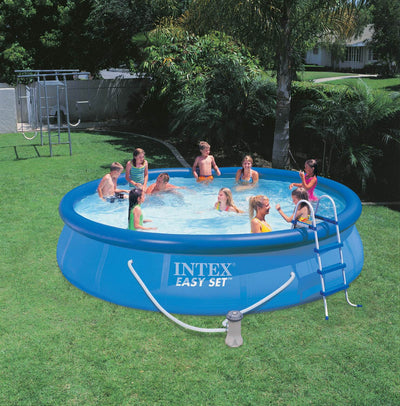INTEX 15' x 36" Easy Set Swimming Pool Kit w/ 1000 GPH Filter Pump (Open Box)