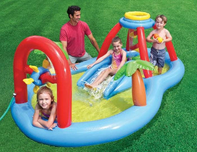 INTEX Windmill Blow Spray Play Center Kids Swimming Pool