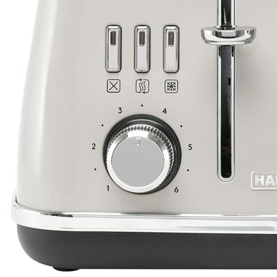 Haden Cotswold 4 Slice Toaster with Wide Slot & Adjustable Browning, Putty(Used) - VMInnovations