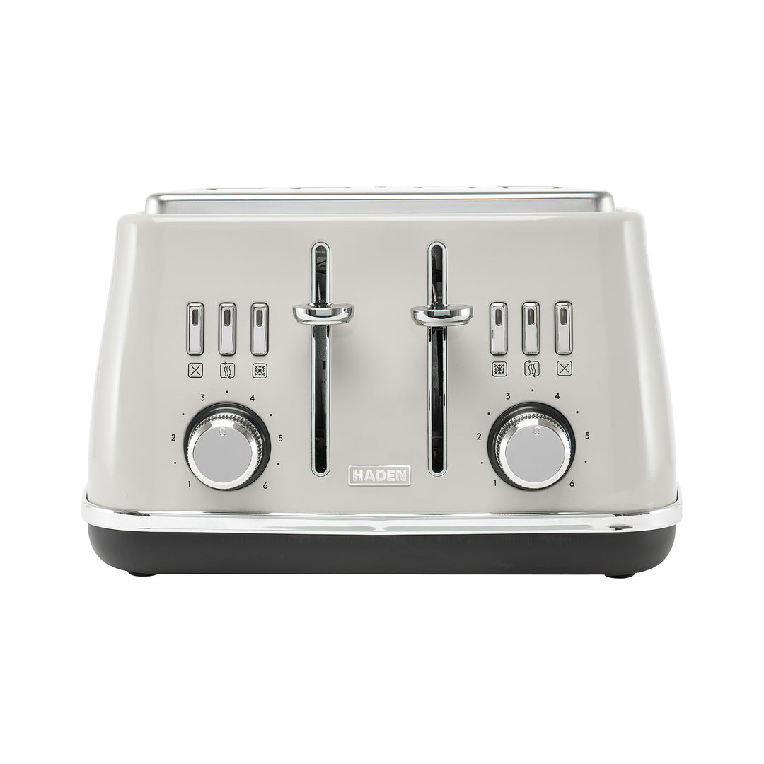 Haden Cotswold 4 Slice Toaster with Wide Slot & Adjustable Browning, Putty(Used) - VMInnovations