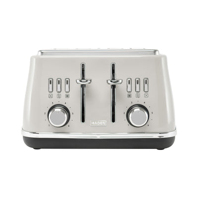 Haden Cotswold 4 Slice Toaster with Wide Slot & Adjustable Browning, Putty(Used) - VMInnovations