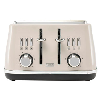 Haden Cotswold 4 Slice Toaster w/Wide Slot & Adjustable Browning,Putty(Open Box)