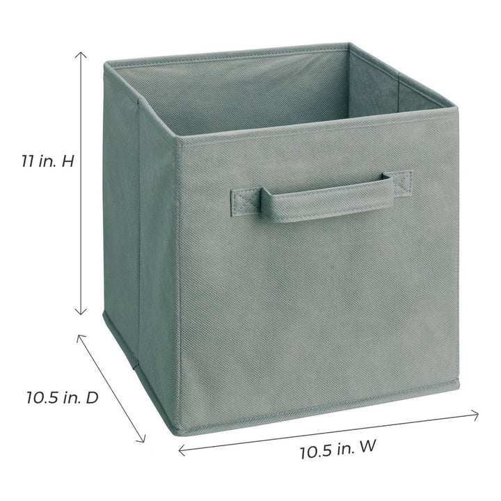 ClosetMaid Cubeicals Fabric Drawer, Open Storage Organizing Bin, Gray (2 Pack)