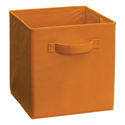 ClosetMaid Cubeicals Fabric Drawer, Open Storage Organizing Bin, Orange (2 Pack) - VMInnovations