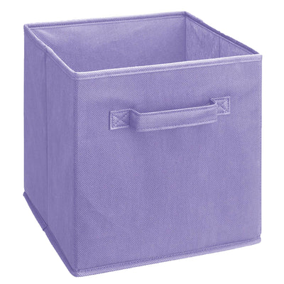ClosetMaid Cubeicals Fabric Drawer, Open Storage Organizing Bin, Purple (2 Pack) - VMInnovations